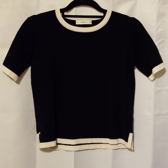 Zara Sweaters - Beautiful Zara Navy and Off White Sweater Size Sm